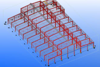 prepare steel structure fabrication drawing in autocad with bom