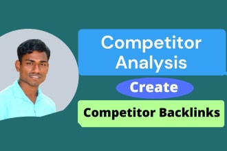 create competitor backlinks and monthly off page seo