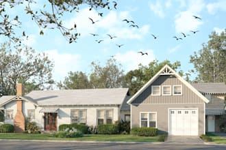 do exterior design and rendering for your house