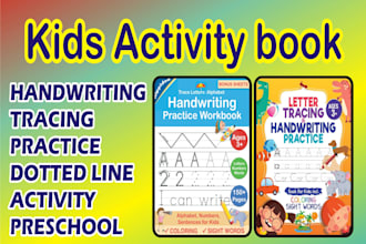 creative kids handwriting, coloring, tracing and activity book