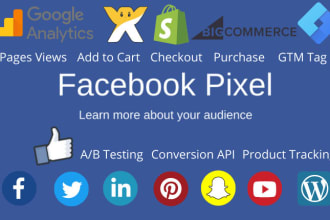 facebook pixel conversion API tiktok snapchat shopify linkedin gtm ga4 wordpress