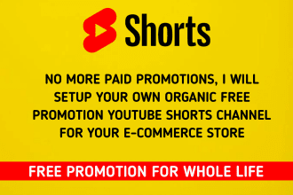 promote your redbubble, shopify, amazon with youtube shorts