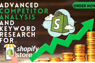 do shopify competitor analysis and keyword research to rank