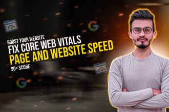 fix core web vitals to increase page speed and website speed
