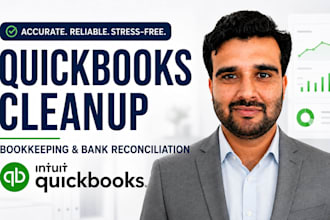 do quickbooks online cleanup, catch up bookkeeping and bank reconciliation