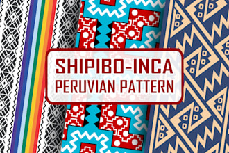 design a seamless repeat peruvian pattern design