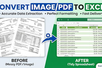 convert pdf to excel or csv accurately