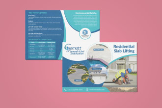 design modern promotional postcard in 12 hours
