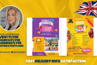 design an amazing event flyer, church, and corporate flyer