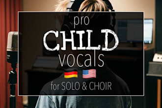 record real child singing vocals deutsch and english