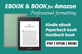 professional formatting and design layout for amazon KDP