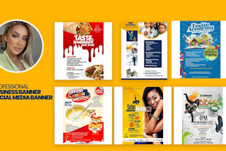 design you a top notch business banner and facebook covers