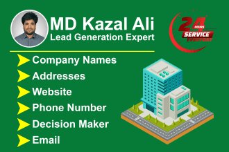 find company names, addresses, website, contact no, decision maker, email