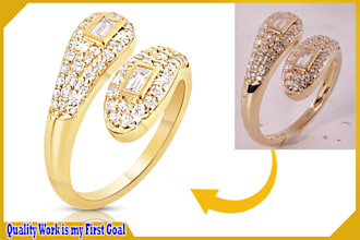 do jewelry retouch and high end jewelry retouch in photoshop