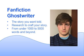 ghostwrite your fanfiction story