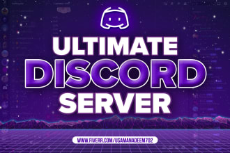 setup top tier gaming, crypto, or nft discord servers