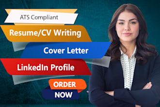 professional CV writing cover letter and linkedin profile optimization
