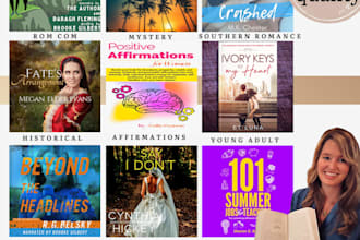narrate your romance or fiction audiobook,  published author, all heat levels