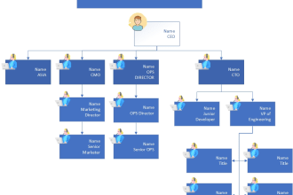 create org chart, flow chart, workflow in visio, miro and vp