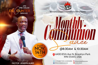 create an awesome church flyer design