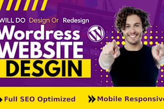 design or redesign website on wordpress godaddy elementor expert