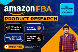 do amazon product research for amazon fba private label