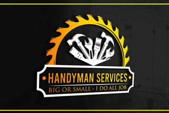design unique home repair,remodeling,painting, handyman logo