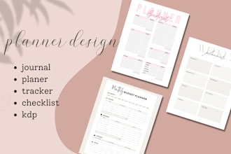 design planner journal and notebook