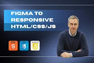 convert your figma design to HTML or build wordpress site from it