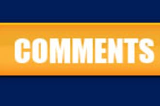 leave a positive comment on your blog post