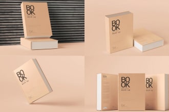 create impressive 3d book cover mockup