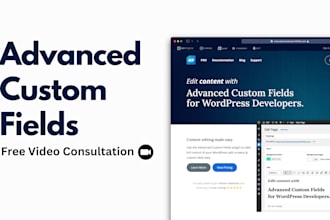 do acf development service, custom fields for wordpress and woocommerce websites