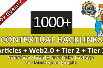 make 1000 quality keywords contextual backlinks using blog comments high da