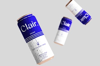 design a unique soda, energy drink, or juice packaging