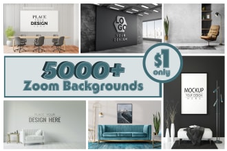 design a custom zoom virtual background with your logo