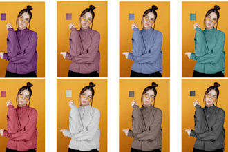 color change, color correction expert for model t shirt amazon product logo