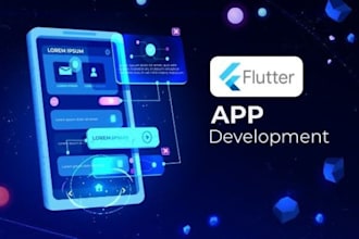 be your flutter developer and build android ios flutter app