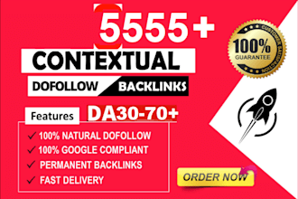 provide SEO dofollow backlinks and guest post
