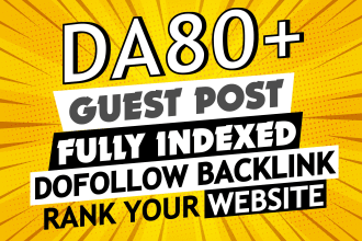 do SEO dofollow guest posts blog backlinks on high traffic sites