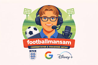 commentate or report on your football soccer  footage