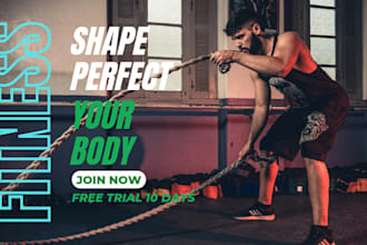 make an eye catching gym fitness posters
