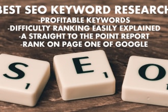 do profitable SEO keyword research and effective analysis