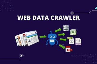 do any web scraping,crawling in python,js