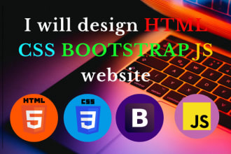 be your web programmer in html, css, bootstrap and js