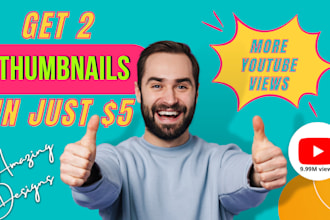 design amazing youtube thumbnails