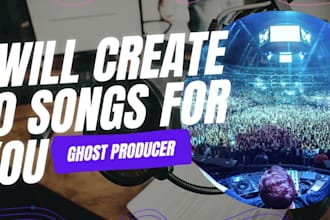 create 10 songs for you as a ghost producer