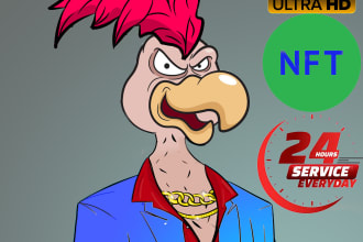 create 4k nft collectible characters
