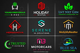 make minimalist creative brand logo design