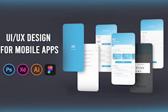 do mobile app UI design professional and creative