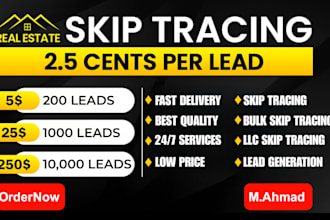 do skip tracing for real estate business